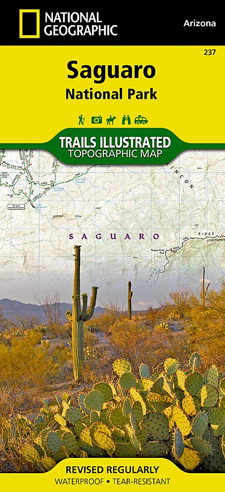 Saguaro National Park, Arizona Map