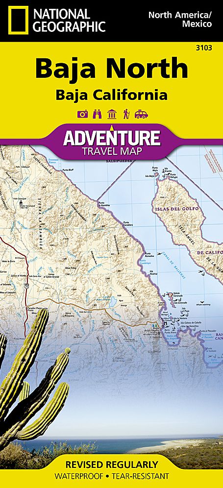 North Baja, California Map