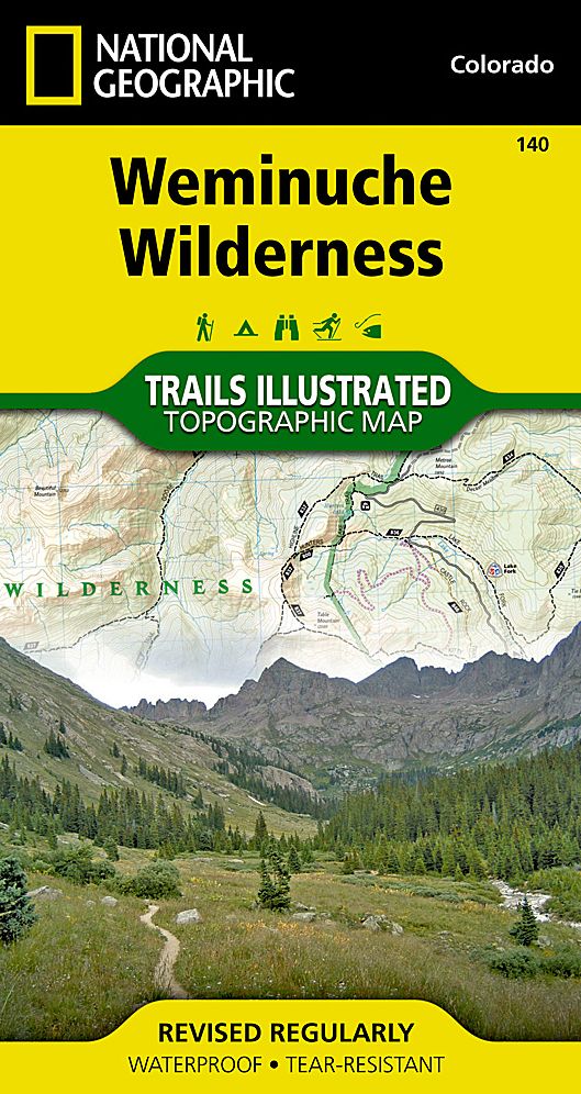 Weminuche Wilderness, Colorado Map