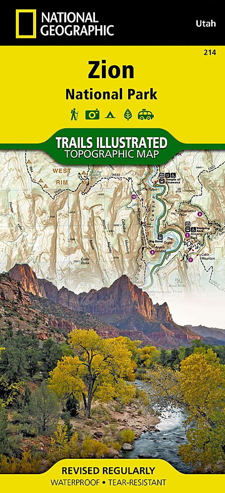 Zion National Park, Utah Map