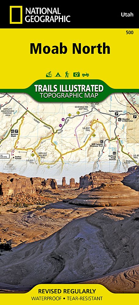 North Moab, Utah Outdoor Recreation Map