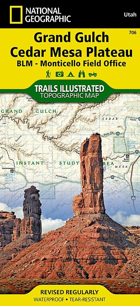 Grand Gulch Plateau/BLM San Juan Resource Area, Utah Map