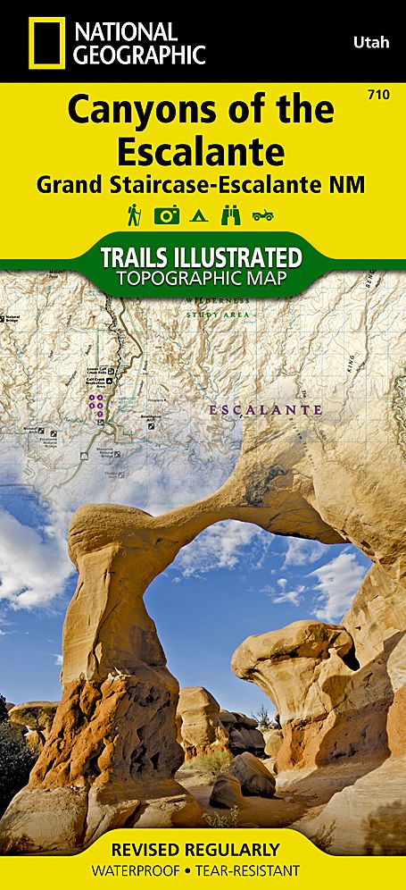 Canyons of The Escalante, Utah Map