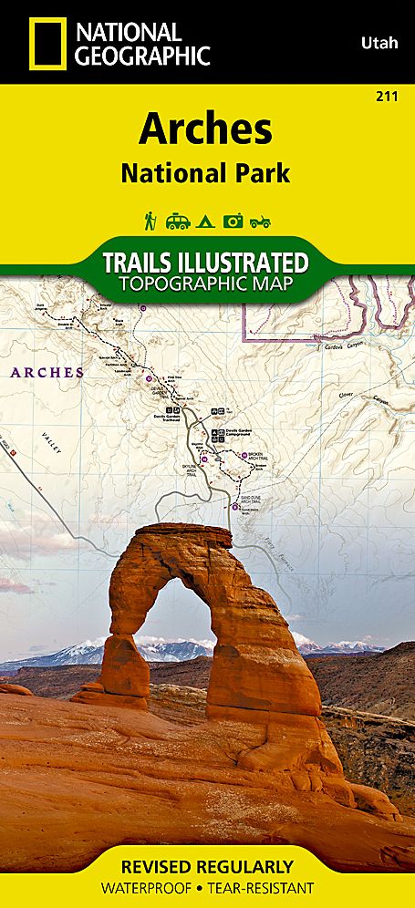 Arches National Park, Utah Map