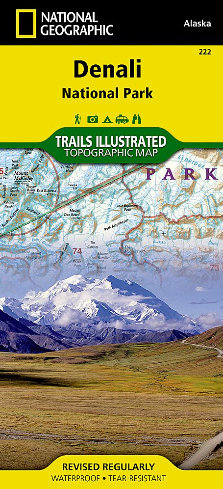 Denali National Park & Preserve, Alaska Map