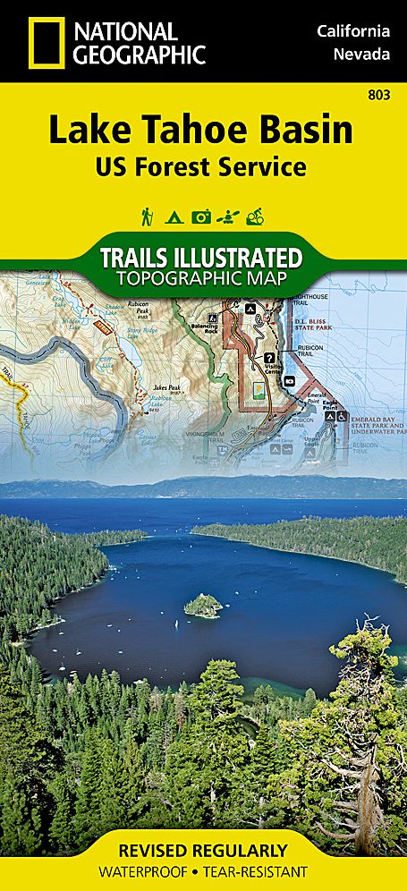 Lake Tahoe Basin, California/Nevada Map
