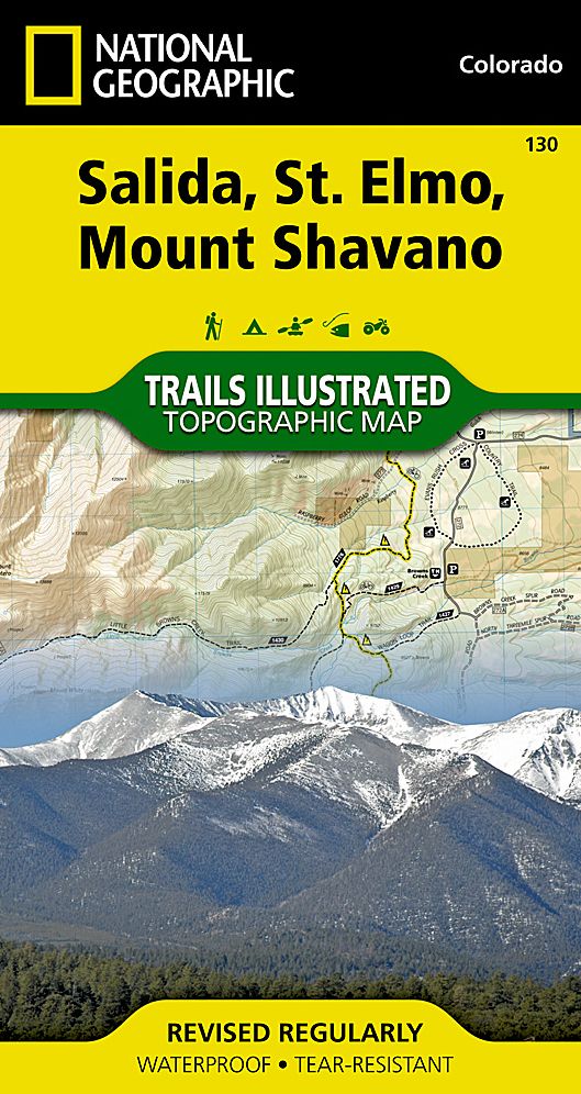 Salida/St. Elmo/Mt. Shavano, Colorado Map