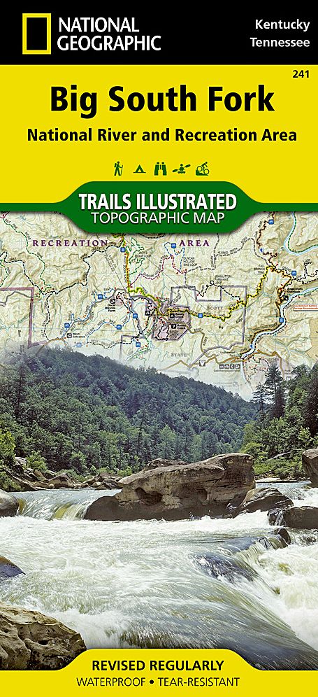 Big South Fork National River and Recreation Area: Kentucky/Tennessee, USA Outdoor Recreation Map