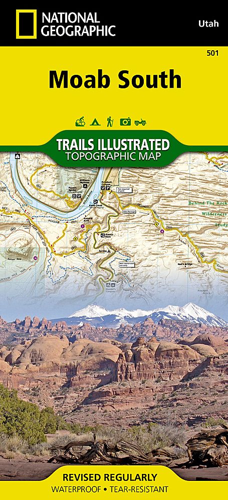 South Moab, Utah Outdoor Recreation Map