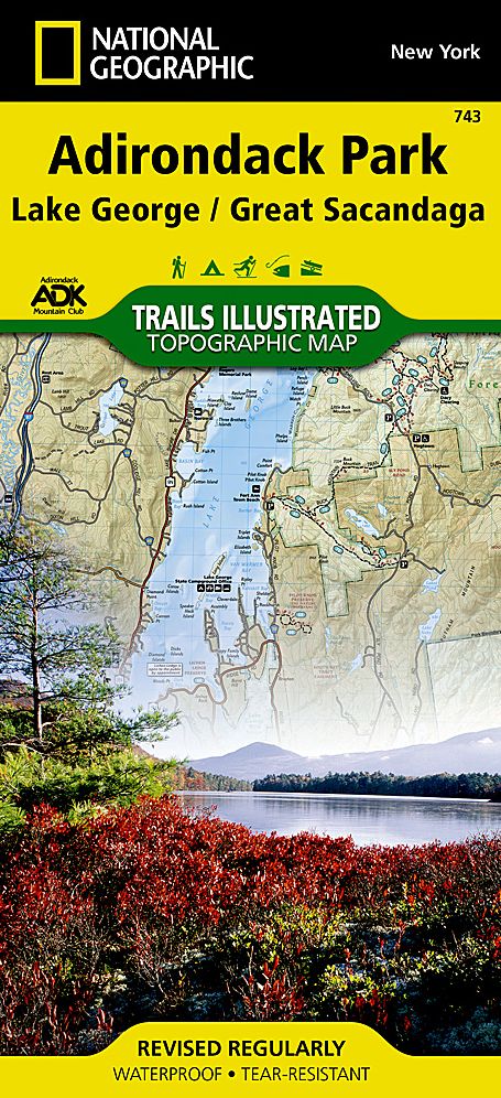 Adirondack Park, New York (Lake George/Great Sacandaga) Map
