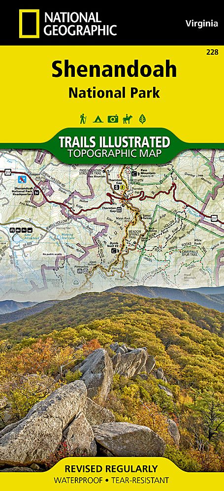 Shenandoah National Park, Virginia Map