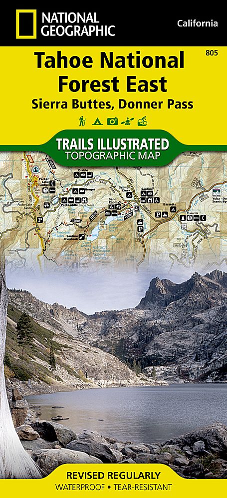 Tahoe National Forest, California (Sierra Buttes/Donner Pass) Map