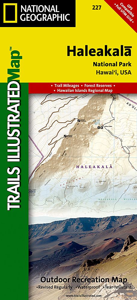 National Geographic Trails Illustrated Map Haleakala National Park : Hawaii, USA