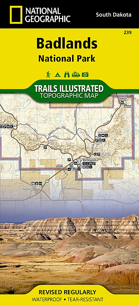Badlands National Park: Trails Illustrated Map