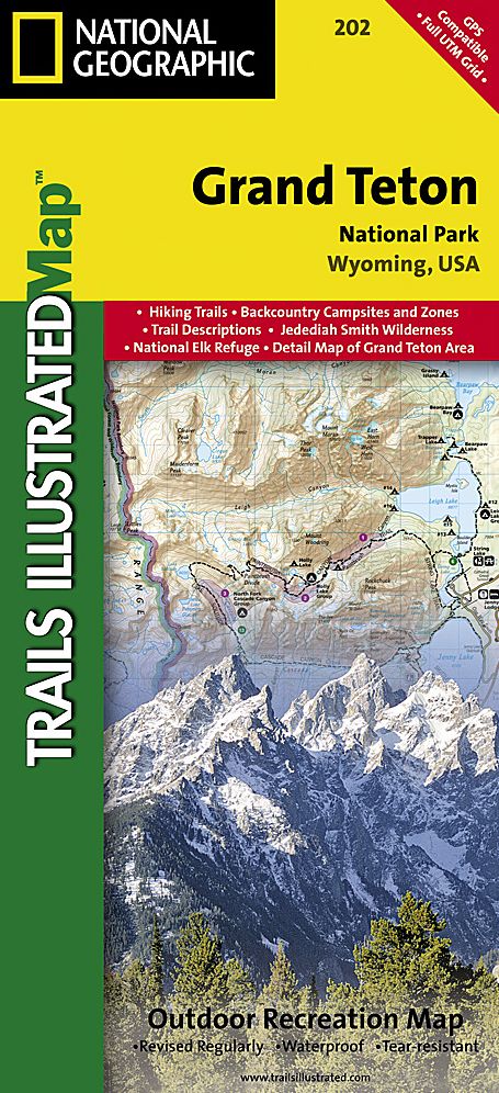 Grand Teton National Park, Wyoming Map