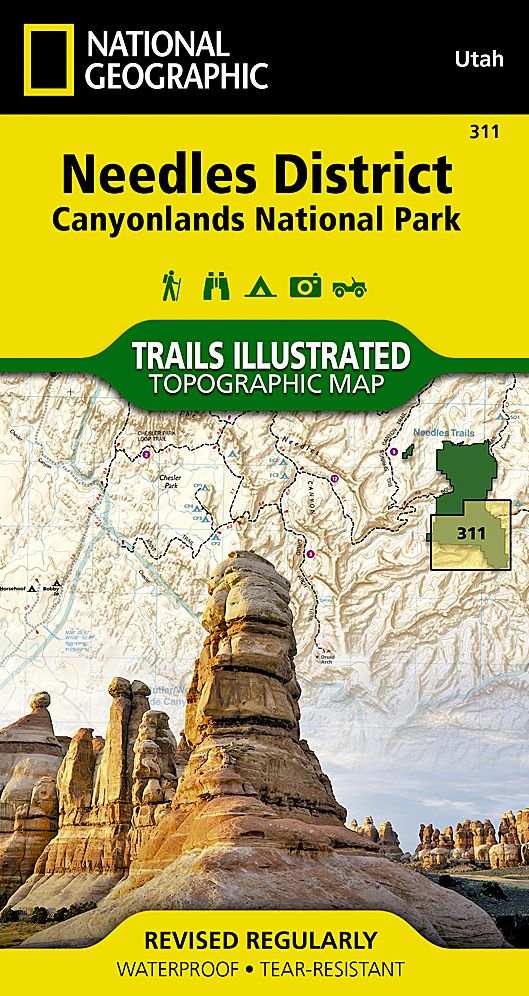 Canyonlands National Park, Utah (Needles District) Map