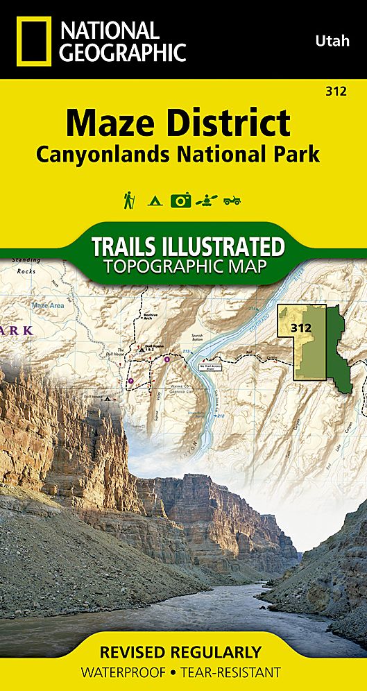 Canyonlands National Park, Utah (Maze District) Map