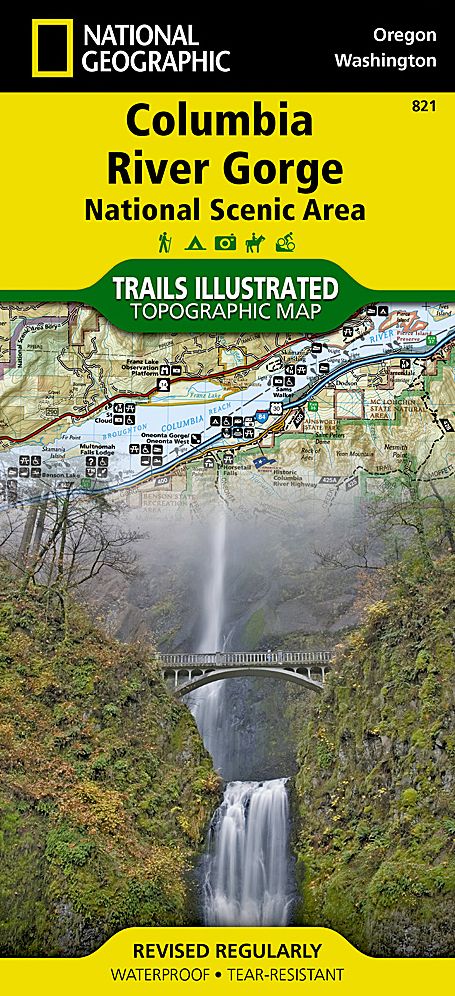 Columbia River Gorge: National Scenic Area Oregon/Washington Map