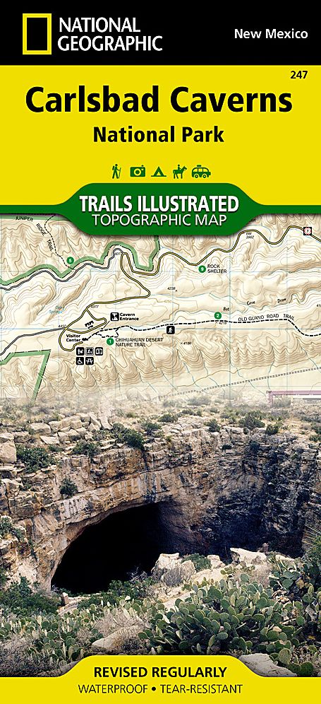 Carlsbad Caverns National Park, New Mexico Map
