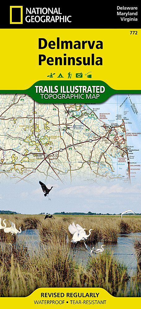 Delmarva Peninsula (Delaware/Maryland/Virginia) Map