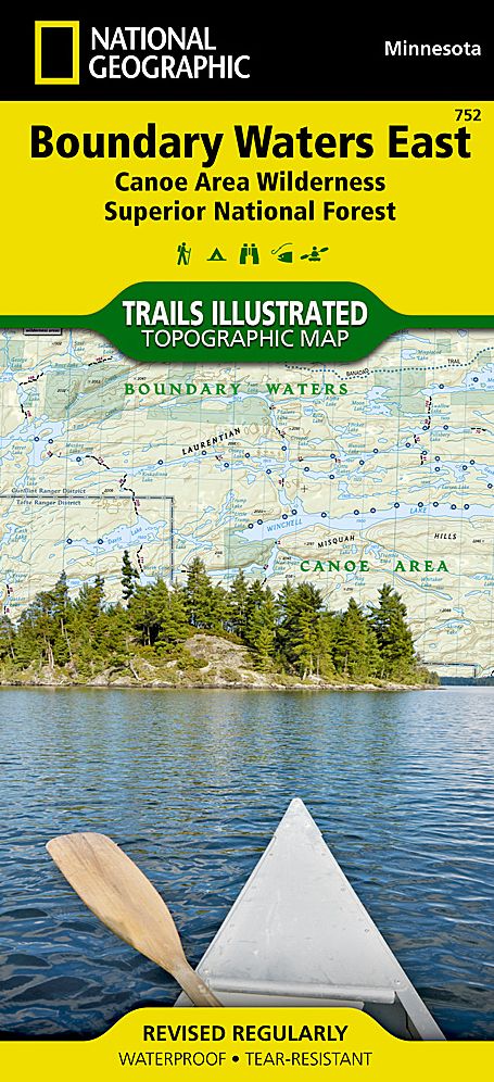 Boundary Waters Canoe Area-East: Trails Illustrated Map