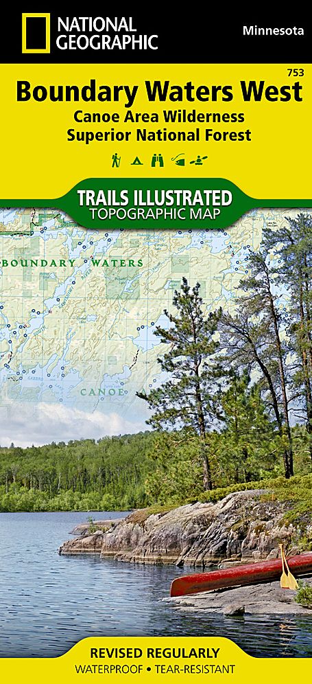 Boundary Waters Canoe Area-West: Trails Illustrated Map