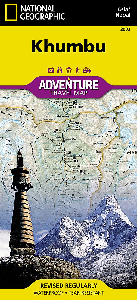 National Geographic Adventure Map Khumbu : Nepal
