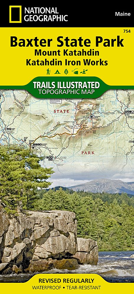 National Geographic Trails Illustrated Map Baxter State Park / Mount Katahdin : Maine