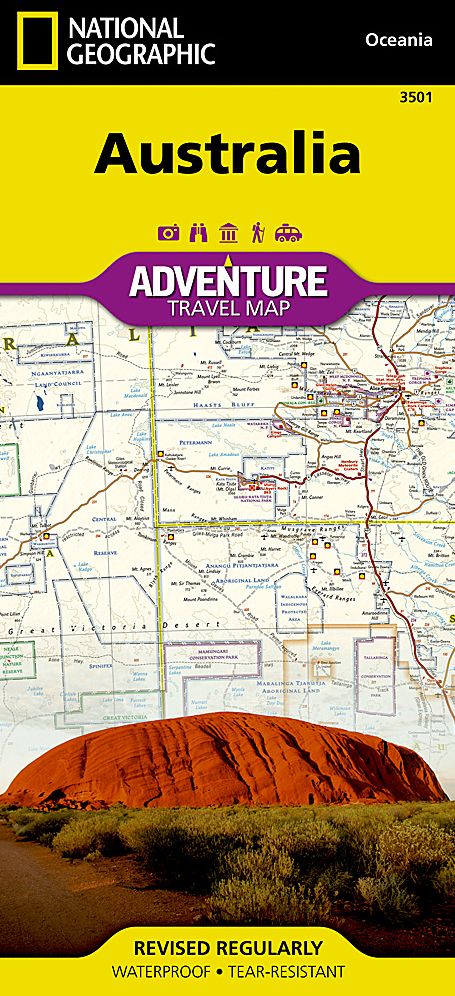 National Geographic Australia Adventure Travel Map