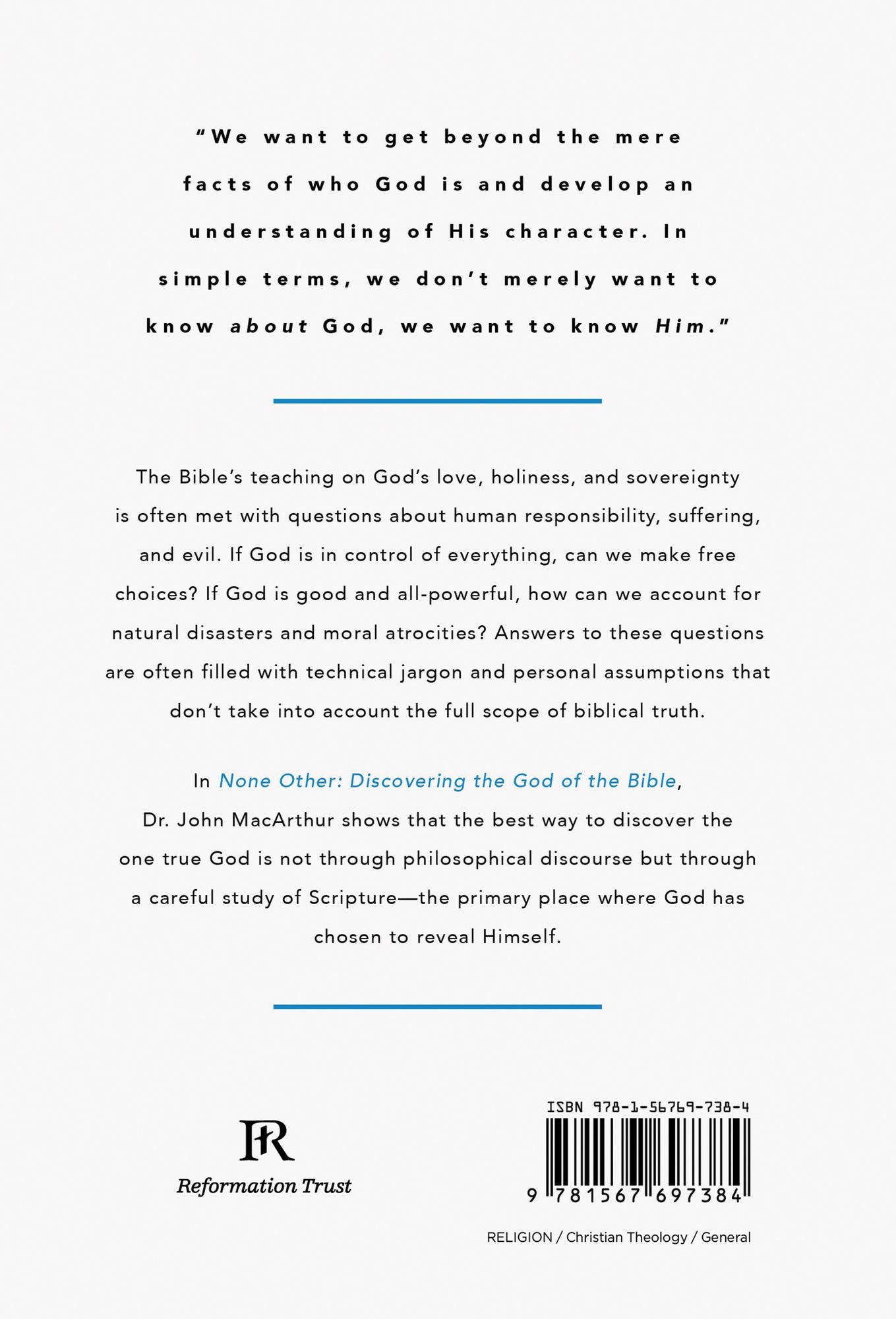 None Other: Discovering the God of the Bible