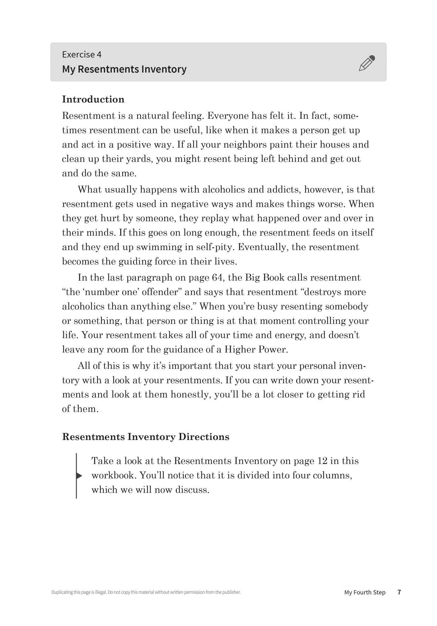 A Guide to the Big Book's Design for Living With Yourself : Steps 4-7