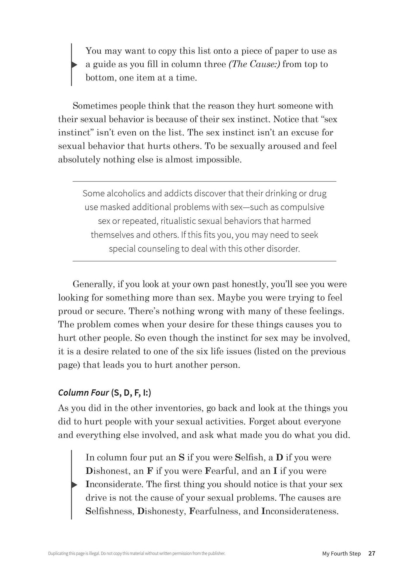 A Guide to the Big Book's Design for Living With Yourself : Steps 4-7
