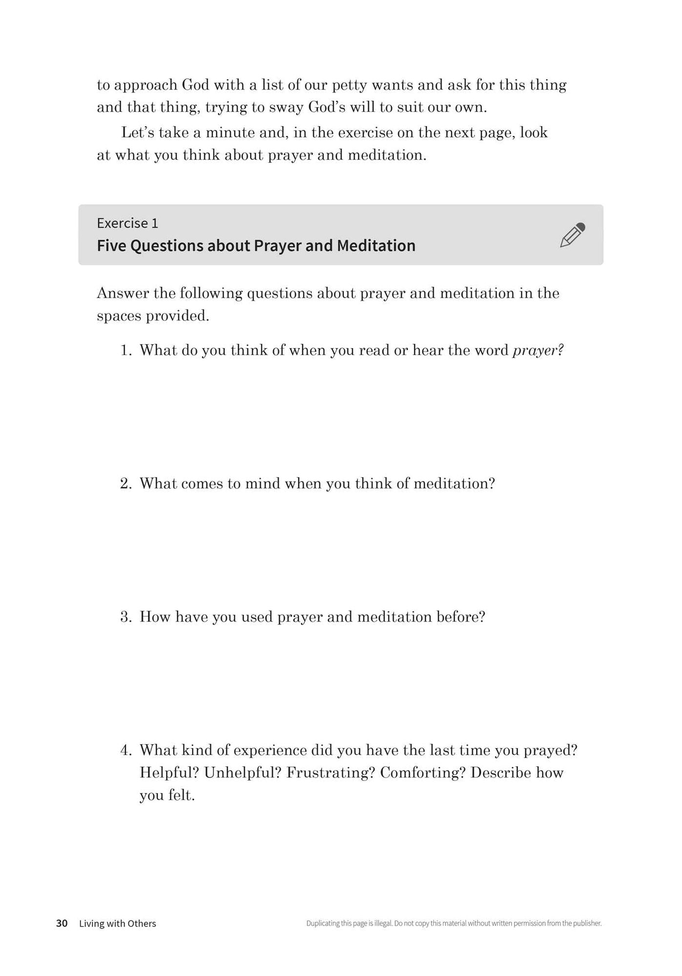 Living With Others-Workbook for Steps 8-12