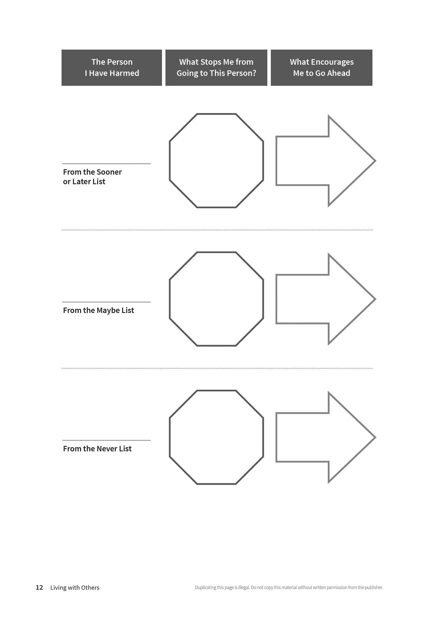 Living With Others-Workbook for Steps 8-12