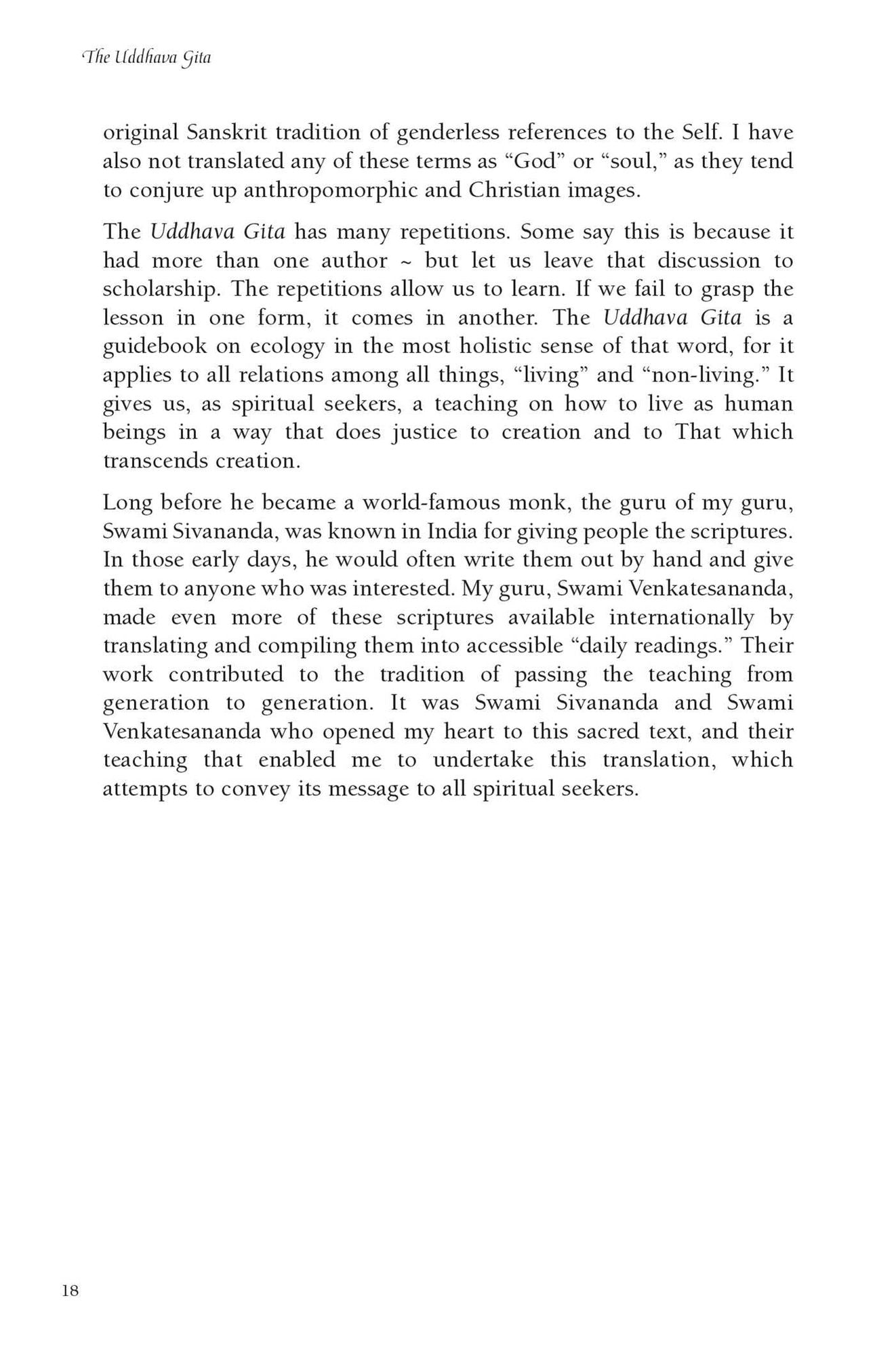 The Uddhava Gita: The Final Teaching of Krishna