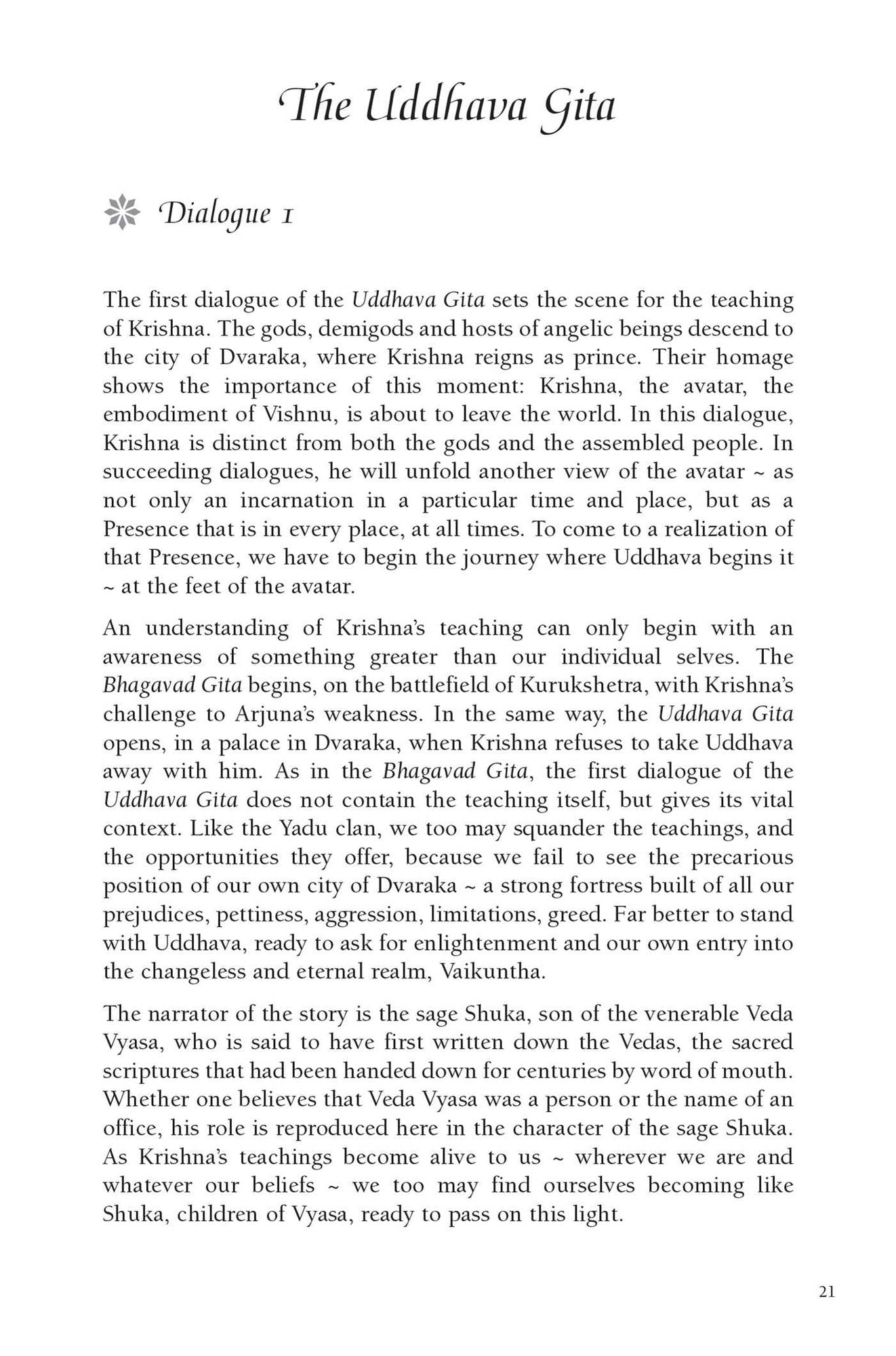 The Uddhava Gita: The Final Teaching of Krishna