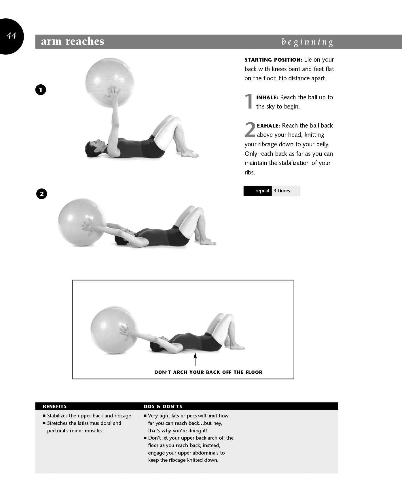 Ellie Herman's Pilates Workbook on the Ball: Illustrated Step-by-Step Guide