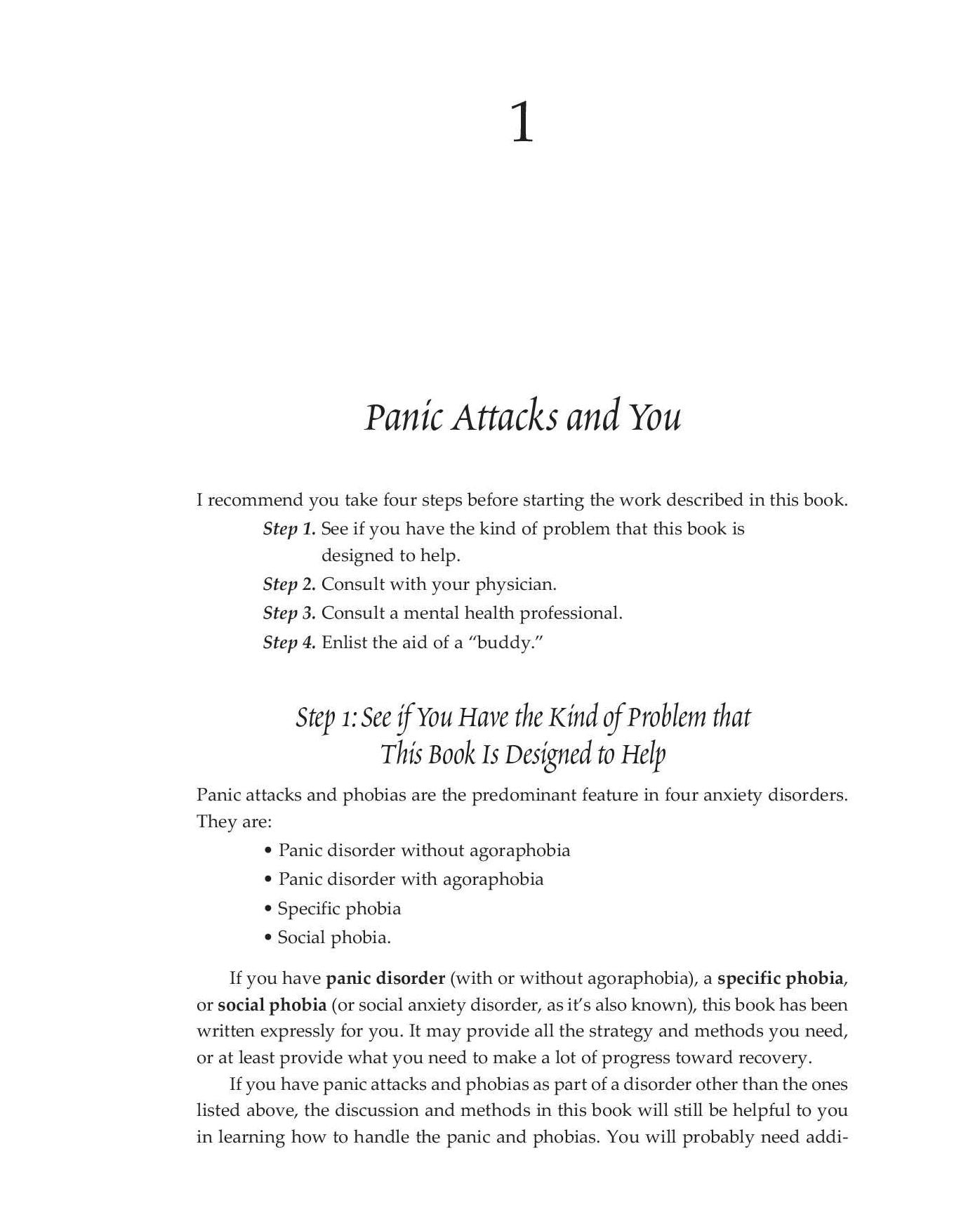 Panic Attacks Workbook: A Guided Program for Beating the Panic Trick