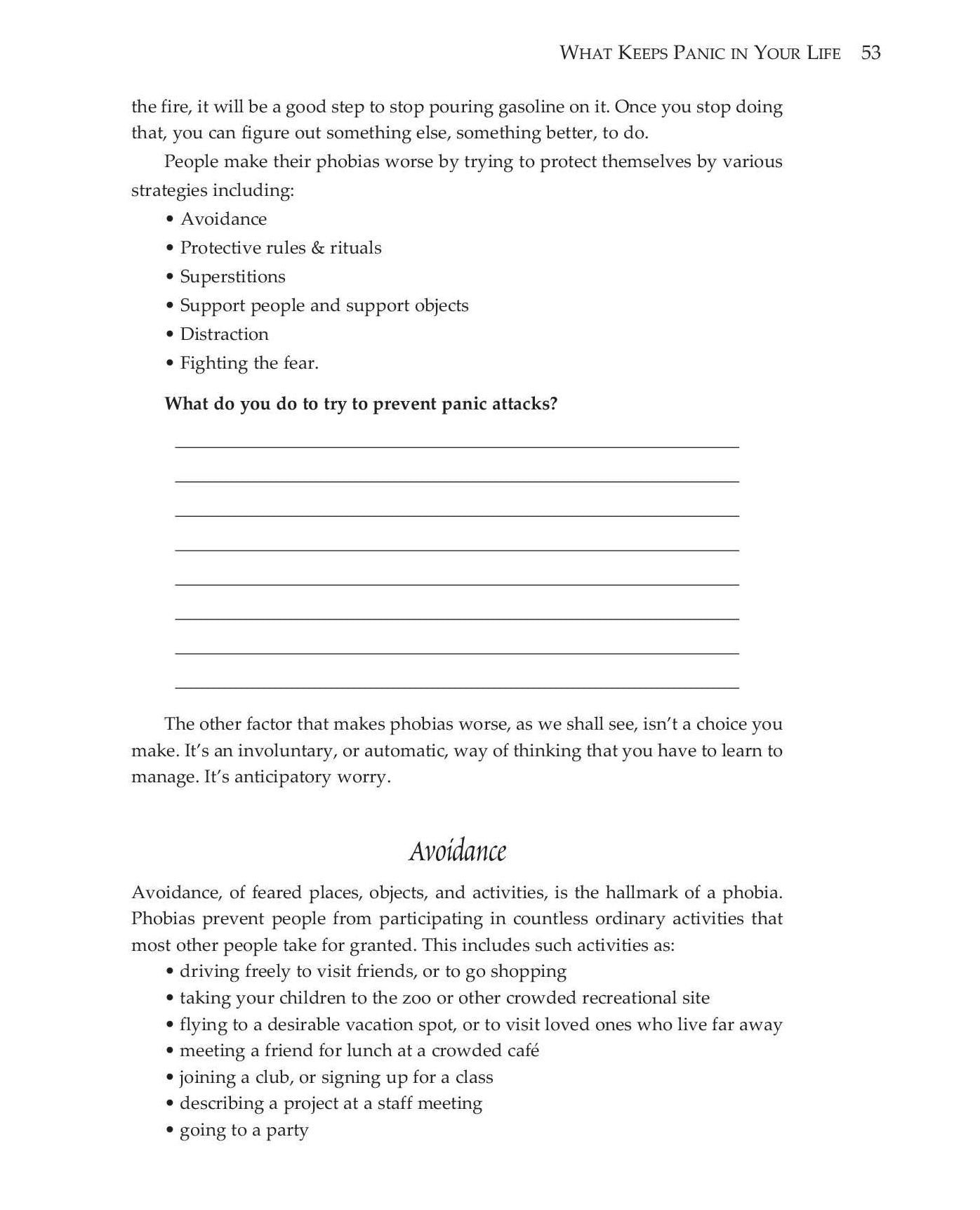 Panic Attacks Workbook: A Guided Program for Beating the Panic Trick