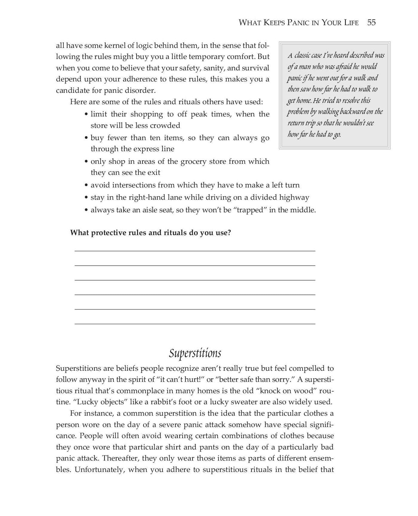 Panic Attacks Workbook: A Guided Program for Beating the Panic Trick