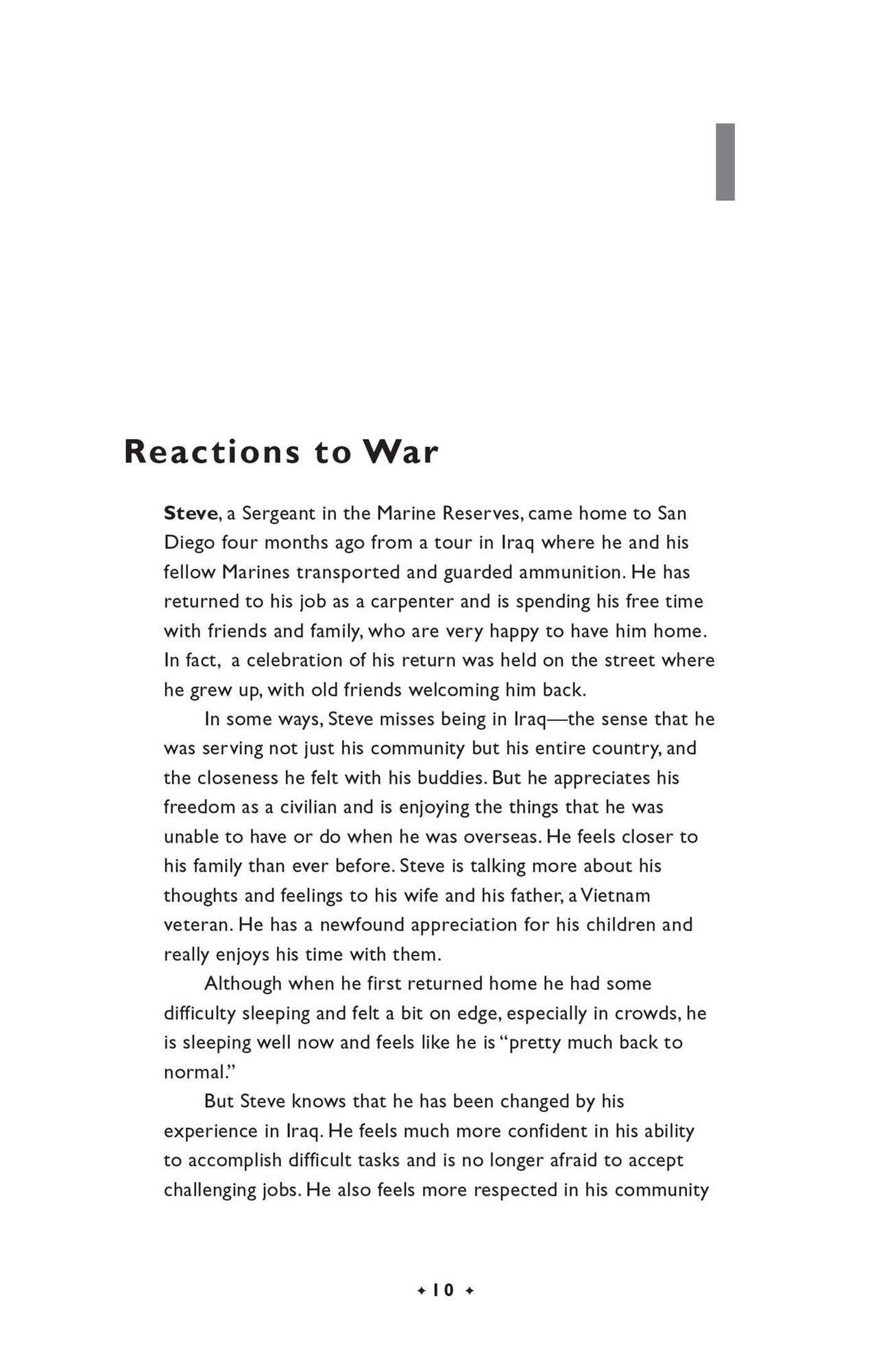 Courage after Fire: Coping Stategies for Returning Soldiers and Their Families
