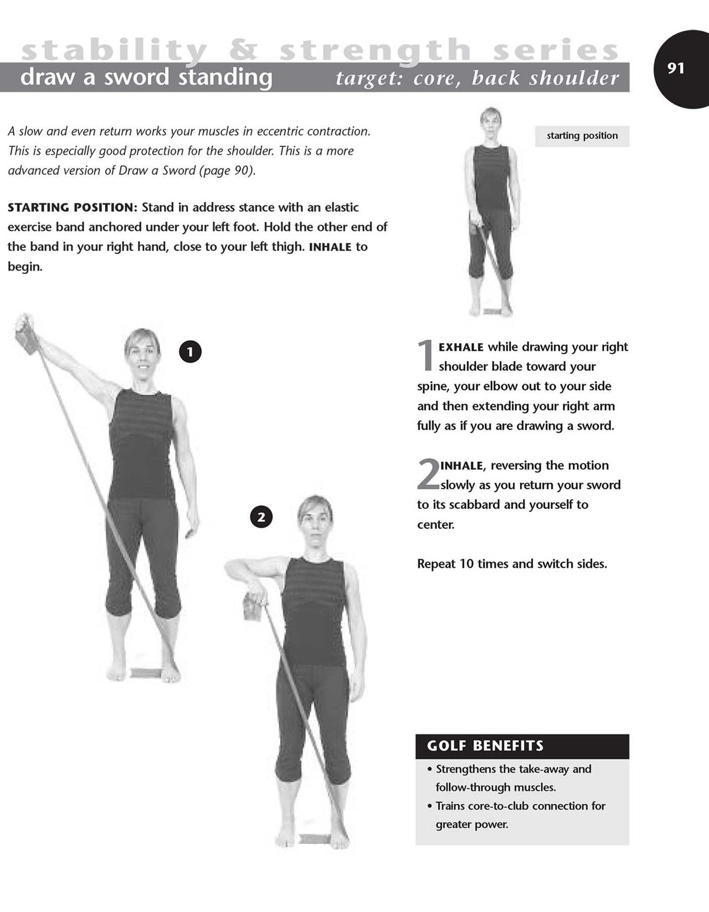 Golfer's Guide to Pilates: Step-by-Step Exercises to Strengthen Your Game