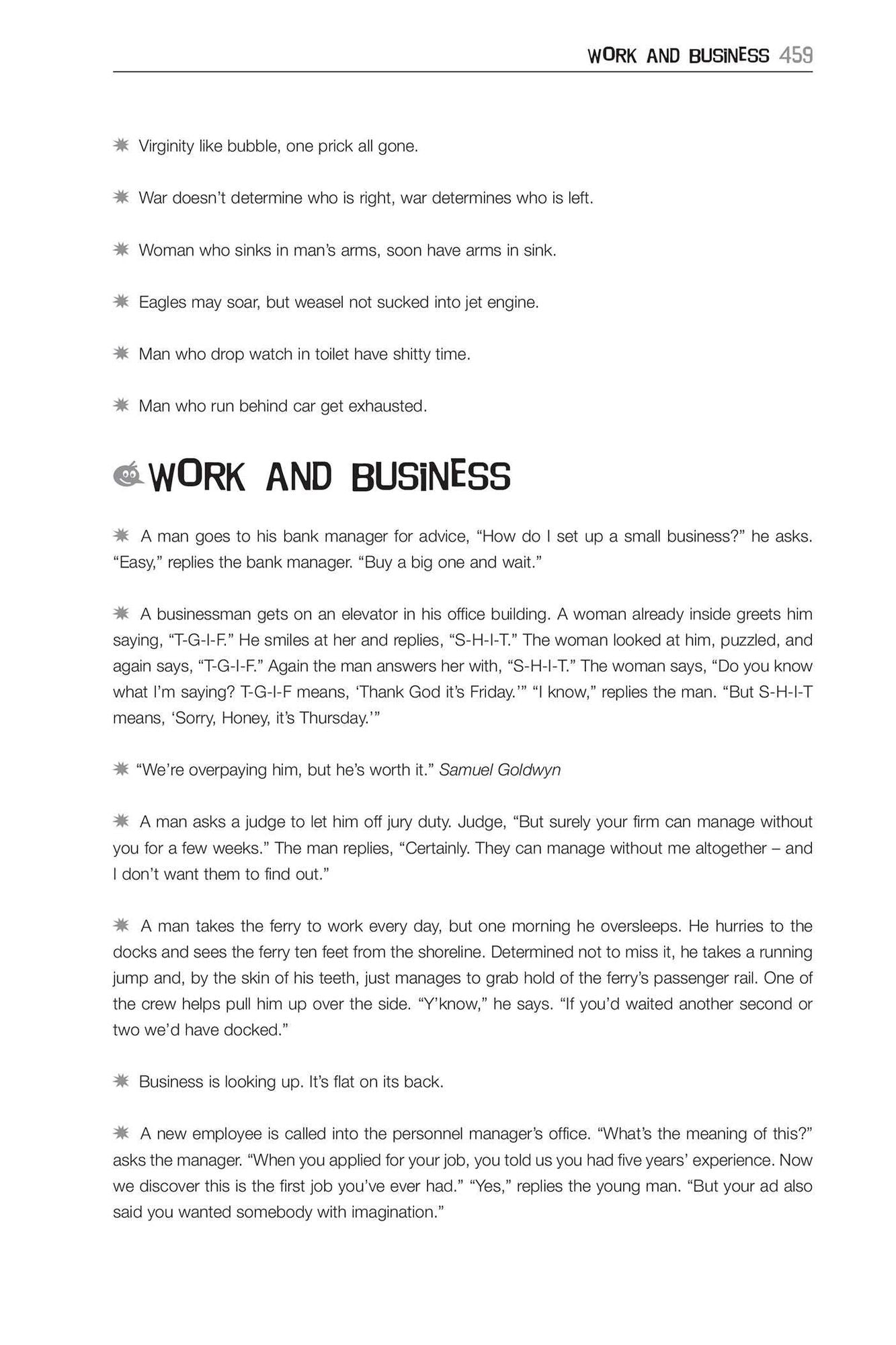 Man Walks into a Bar: Over 6,000 of the Most Hilarious Jokes, Funniest Insults and Gut-Busting One-Liners