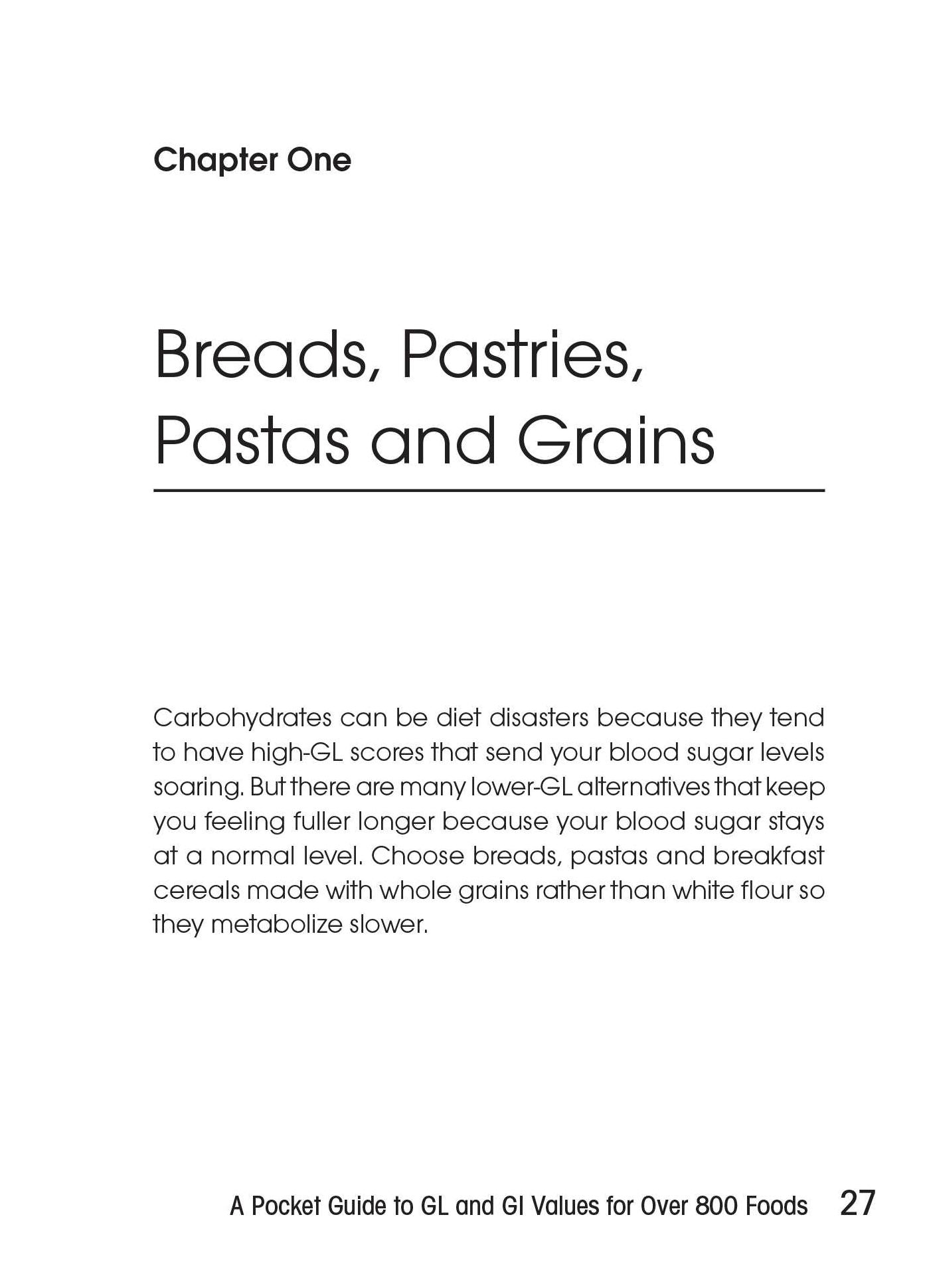 The Glycemic Load Counter: A Pocket Guide to GL and GI Values for over 800 Foods
