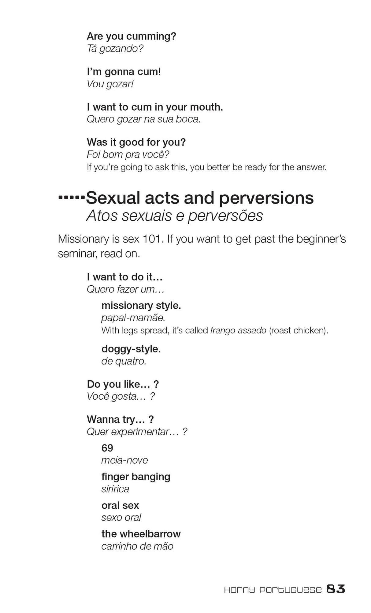 Dirty Portuguese: Everyday Slang from "What's Up?" to "F*%# Off!"