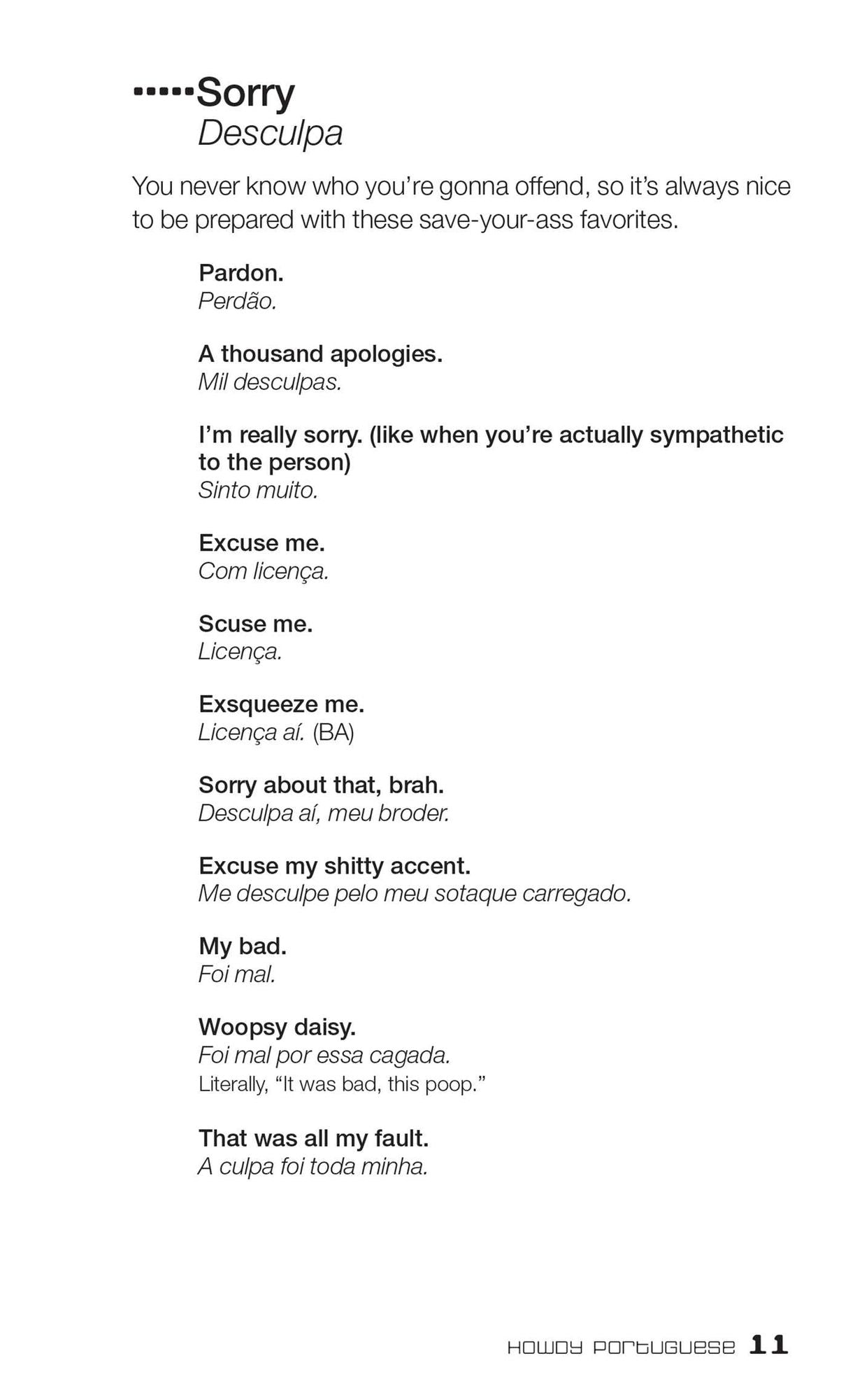 Dirty Portuguese: Everyday Slang from "What's Up?" to "F*%# Off!"