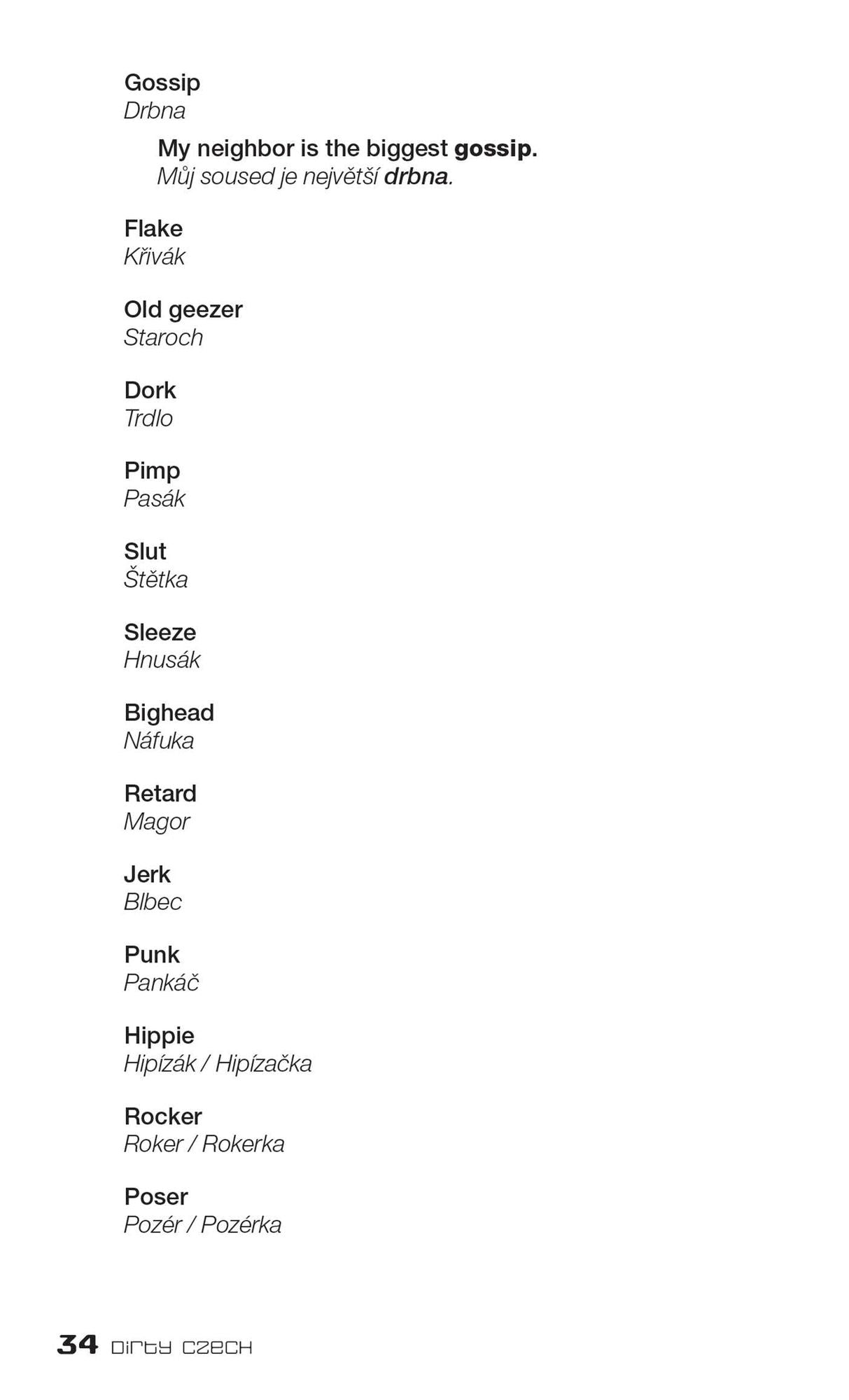 Dirty Czech: Everyday Slang from "What's Up?" to "F*%# Off!"