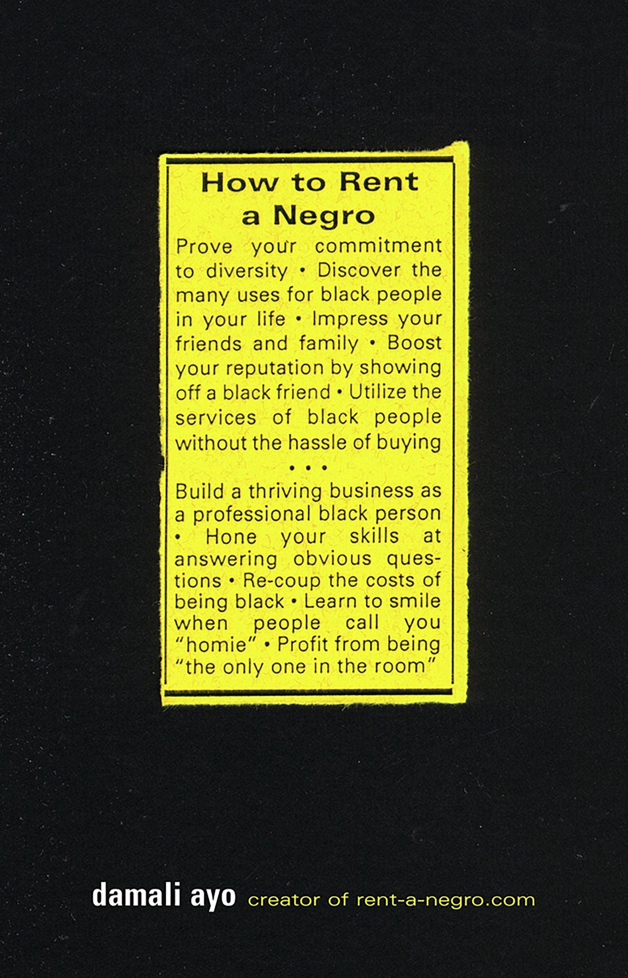 How to Rent a Negro