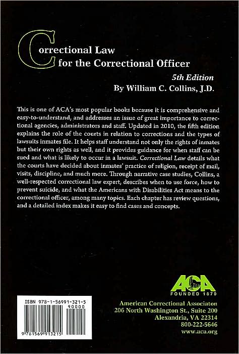 Correctional Law for the Correctional Officer