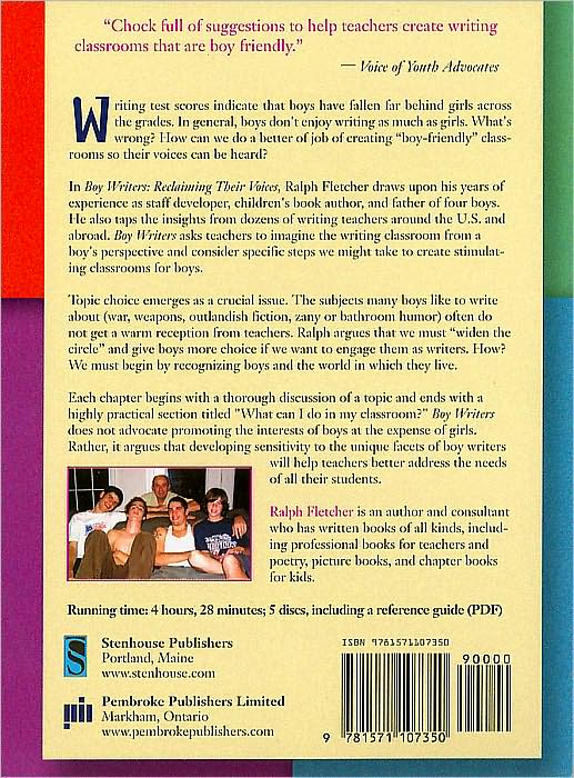 Boy Writers: Reclaiming Their Voices